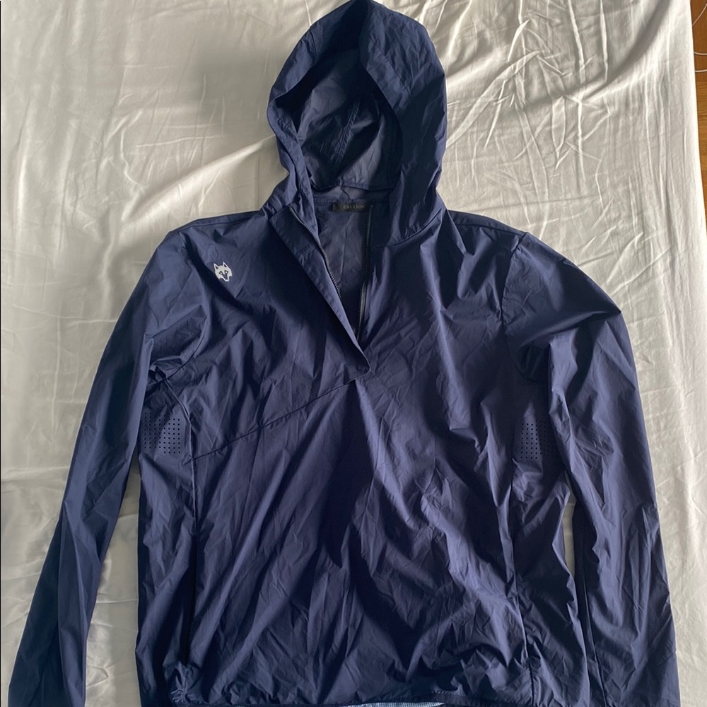 Greyson Men’s Navy Hooded Jacket